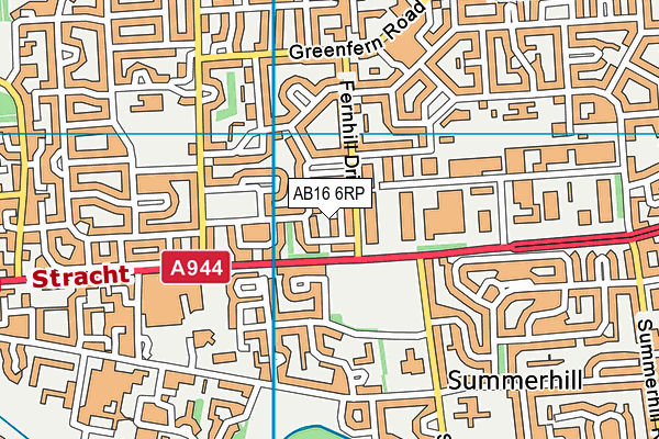 AB16 6RP map - OS VectorMap District (Ordnance Survey) AB16 6RP map - OS VectorMap District (Ordnance Survey)