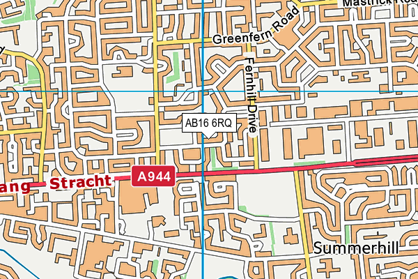 AB16 6RQ map - OS VectorMap District (Ordnance Survey) AB16 6RQ map - OS VectorMap District (Ordnance Survey)