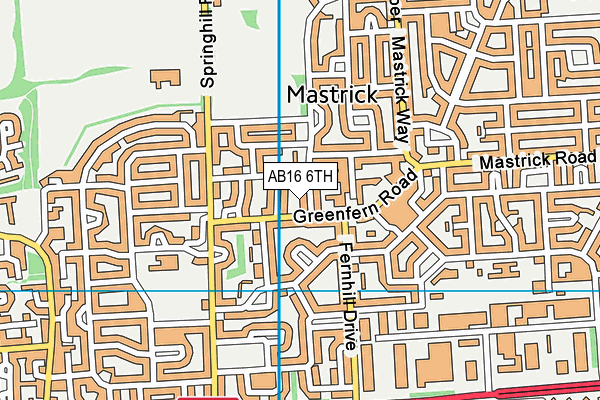 AB16 6TH map - OS VectorMap District (Ordnance Survey) AB16 6TH map - OS VectorMap District (Ordnance Survey)