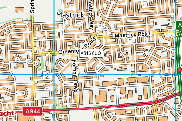 AB16 6UQ map - OS VectorMap District (Ordnance Survey) AB16 6UQ map - OS VectorMap District (Ordnance Survey)