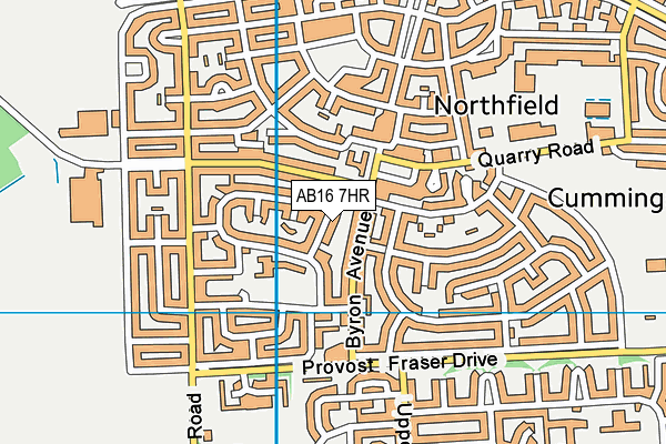AB16 7HR map - OS VectorMap District (Ordnance Survey) AB16 7HR map - OS VectorMap District (Ordnance Survey)