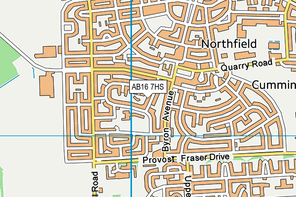 AB16 7HS map - OS VectorMap District (Ordnance Survey) AB16 7HS map - OS VectorMap District (Ordnance Survey)
