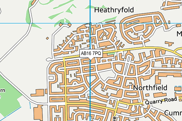 AB16 7PQ map - OS VectorMap District (Ordnance Survey) AB16 7PQ map - OS VectorMap District (Ordnance Survey)