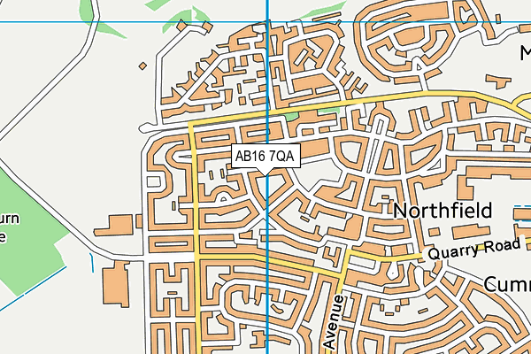 AB16 7QA map - OS VectorMap District (Ordnance Survey) AB16 7QA map - OS VectorMap District (Ordnance Survey)