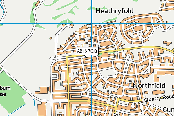 AB16 7QQ map - OS VectorMap District (Ordnance Survey) AB16 7QQ map - OS VectorMap District (Ordnance Survey)
