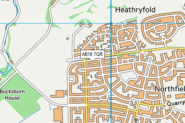 AB16 7QR map - OS VectorMap District (Ordnance Survey) AB16 7QR map - OS VectorMap District (Ordnance Survey)