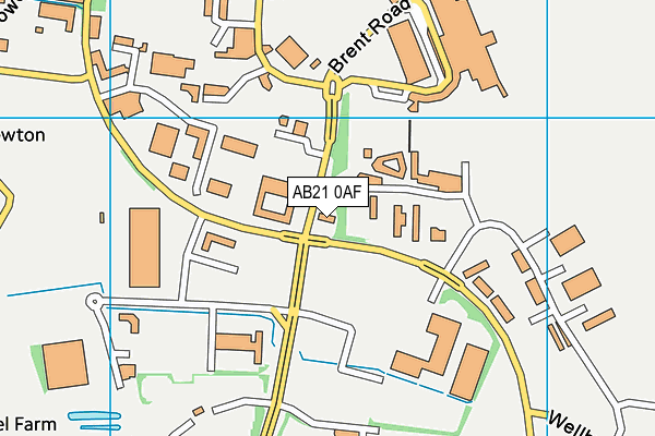 AB21 0AF map - OS VectorMap District (Ordnance Survey) AB21 0AF map - OS VectorMap District (Ordnance Survey)
