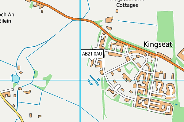 AB21 0AU map - OS VectorMap District (Ordnance Survey)