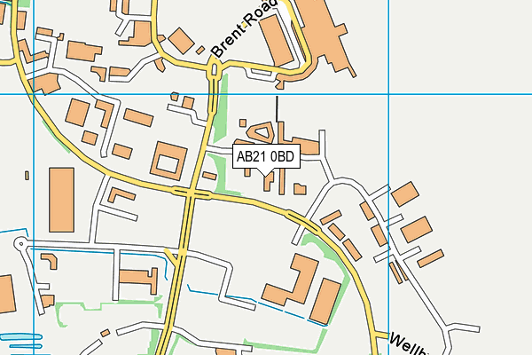 AB21 0BD map - OS VectorMap District (Ordnance Survey) AB21 0BD map - OS VectorMap District (Ordnance Survey)