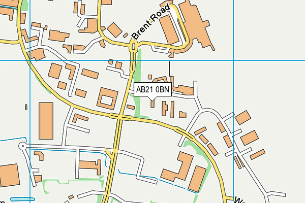 AB21 0BN map - OS VectorMap District (Ordnance Survey) AB21 0BN map - OS VectorMap District (Ordnance Survey)