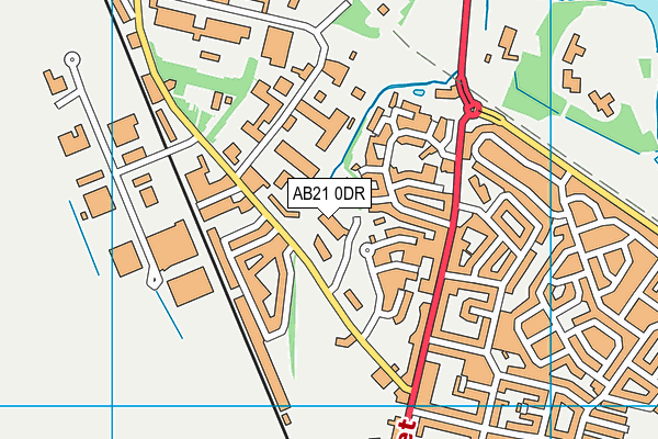 AB21 0DR map - OS VectorMap District (Ordnance Survey) AB21 0DR map - OS VectorMap District (Ordnance Survey)