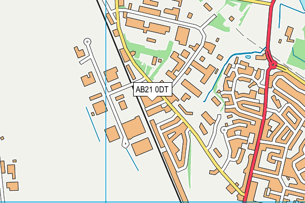 AB21 0DT map - OS VectorMap District (Ordnance Survey) AB21 0DT map - OS VectorMap District (Ordnance Survey)