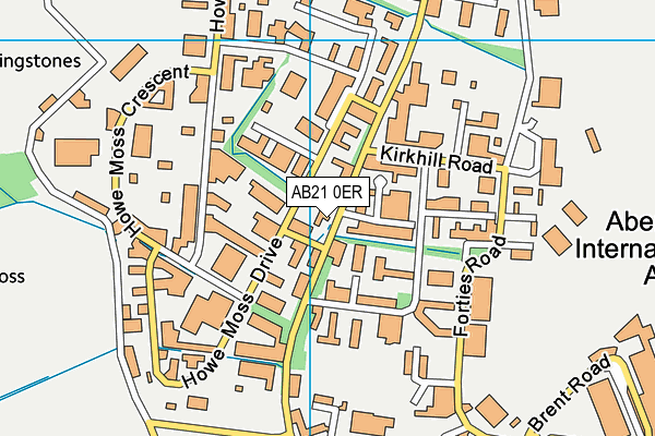 AB21 0ER map - OS VectorMap District (Ordnance Survey) AB21 0ER map - OS VectorMap District (Ordnance Survey)
