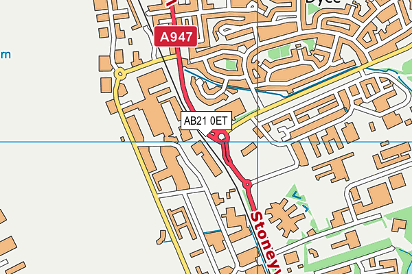 AB21 0ET map - OS VectorMap District (Ordnance Survey) AB21 0ET map - OS VectorMap District (Ordnance Survey)