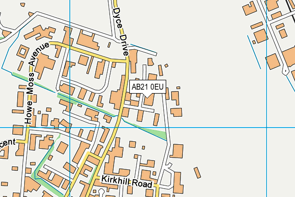 AB21 0EU map - OS VectorMap District (Ordnance Survey) AB21 0EU map - OS VectorMap District (Ordnance Survey)