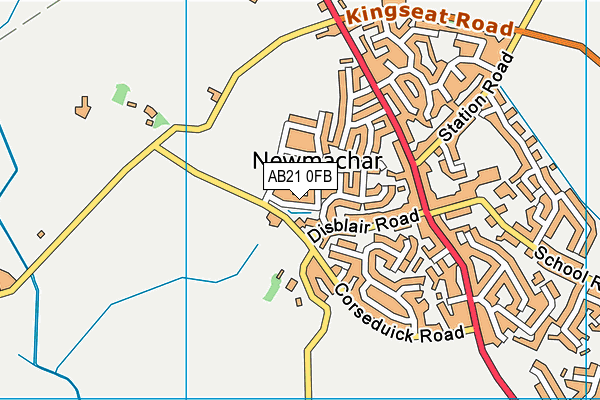 AB21 0FB map - OS VectorMap District (Ordnance Survey) AB21 0FB map - OS VectorMap District (Ordnance Survey)