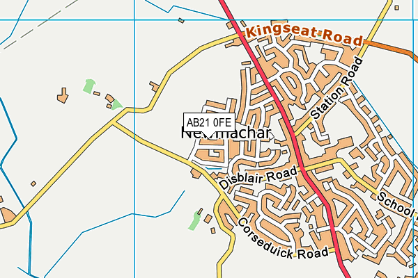 AB21 0FE map - OS VectorMap District (Ordnance Survey) AB21 0FE map - OS VectorMap District (Ordnance Survey)
