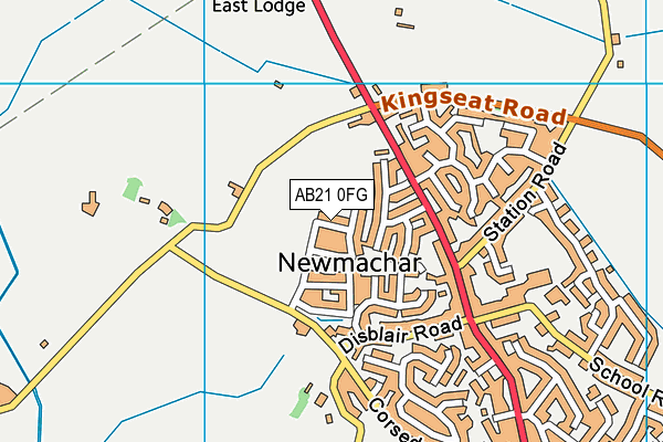 AB21 0FG map - OS VectorMap District (Ordnance Survey) AB21 0FG map - OS VectorMap District (Ordnance Survey)