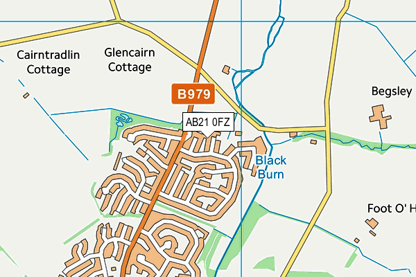 AB21 0FZ map - OS VectorMap District (Ordnance Survey) AB21 0FZ map - OS VectorMap District (Ordnance Survey)