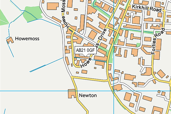 AB21 0GF map - OS VectorMap District (Ordnance Survey) AB21 0GF map - OS VectorMap District (Ordnance Survey)