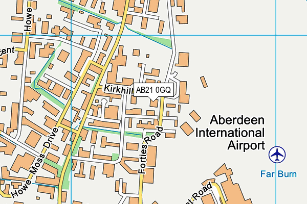 AB21 0GQ map - OS VectorMap District (Ordnance Survey) AB21 0GQ map - OS VectorMap District (Ordnance Survey)