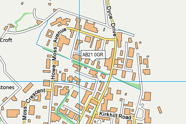 AB21 0GR map - OS VectorMap District (Ordnance Survey) AB21 0GR map - OS VectorMap District (Ordnance Survey)
