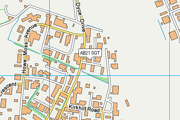 AB21 0GT map - OS VectorMap District (Ordnance Survey) AB21 0GT map - OS VectorMap District (Ordnance Survey)