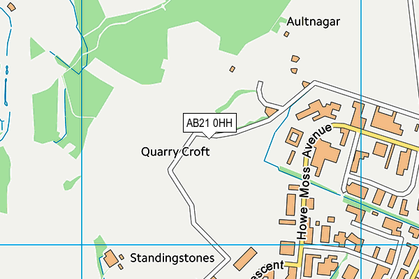 AB21 0HH map - OS VectorMap District (Ordnance Survey) AB21 0HH map - OS VectorMap District (Ordnance Survey)
