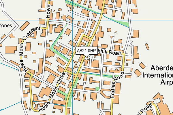 AB21 0HP map - OS VectorMap District (Ordnance Survey) AB21 0HP map - OS VectorMap District (Ordnance Survey)