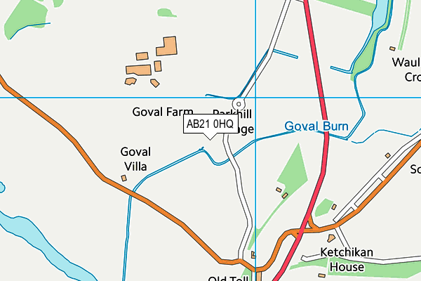 AB21 0HQ map - OS VectorMap District (Ordnance Survey) AB21 0HQ map - OS VectorMap District (Ordnance Survey)