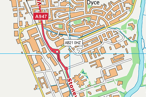 AB21 0HZ map - OS VectorMap District (Ordnance Survey) AB21 0HZ map - OS VectorMap District (Ordnance Survey)