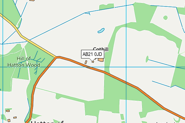 AB21 0JD map - OS VectorMap District (Ordnance Survey) AB21 0JD map - OS VectorMap District (Ordnance Survey)