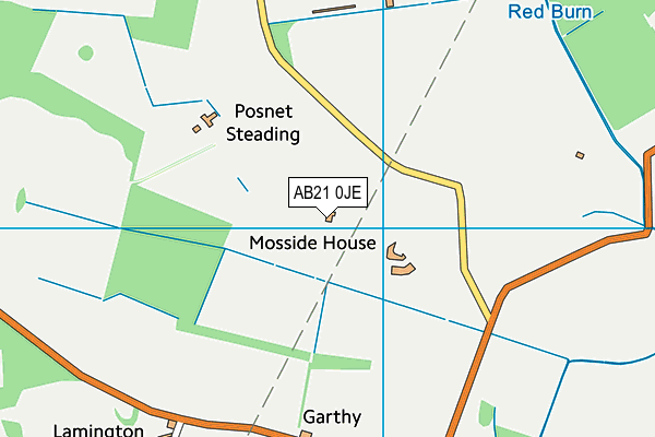 AB21 0JE map - OS VectorMap District (Ordnance Survey) AB21 0JE map - OS VectorMap District (Ordnance Survey)