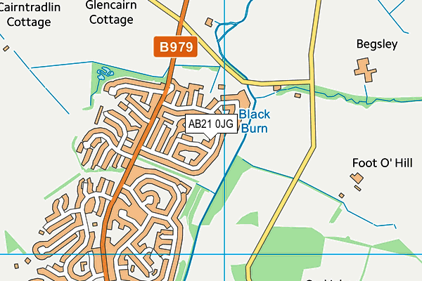 AB21 0JG map - OS VectorMap District (Ordnance Survey) AB21 0JG map - OS VectorMap District (Ordnance Survey)
