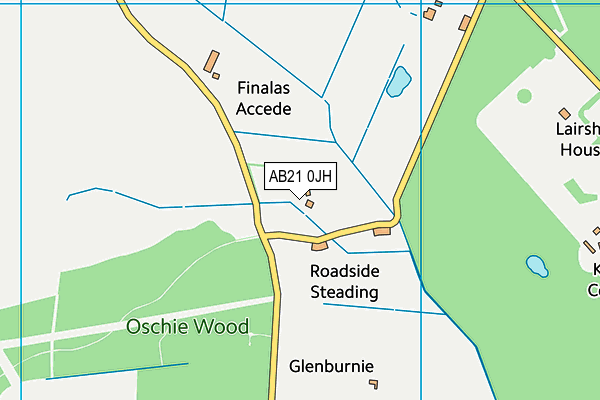 AB21 0JH map - OS VectorMap District (Ordnance Survey) AB21 0JH map - OS VectorMap District (Ordnance Survey)