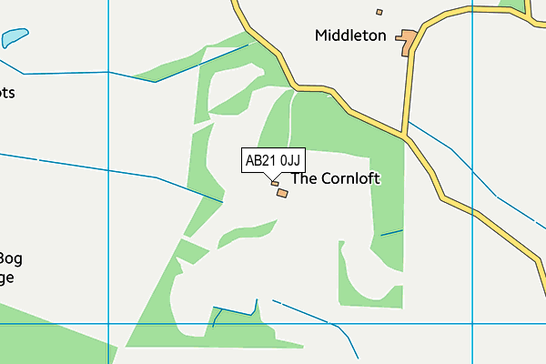 AB21 0JJ map - OS VectorMap District (Ordnance Survey) AB21 0JJ map - OS VectorMap District (Ordnance Survey)