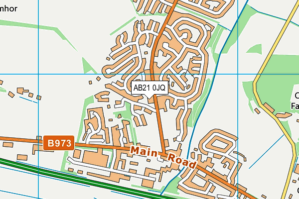 AB21 0JQ map - OS VectorMap District (Ordnance Survey) AB21 0JQ map - OS VectorMap District (Ordnance Survey)