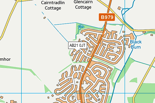AB21 0JT map - OS VectorMap District (Ordnance Survey) AB21 0JT map - OS VectorMap District (Ordnance Survey)
