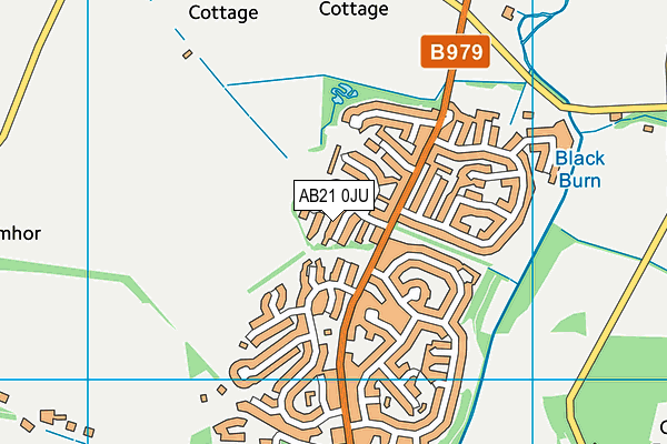 AB21 0JU map - OS VectorMap District (Ordnance Survey) AB21 0JU map - OS VectorMap District (Ordnance Survey)
