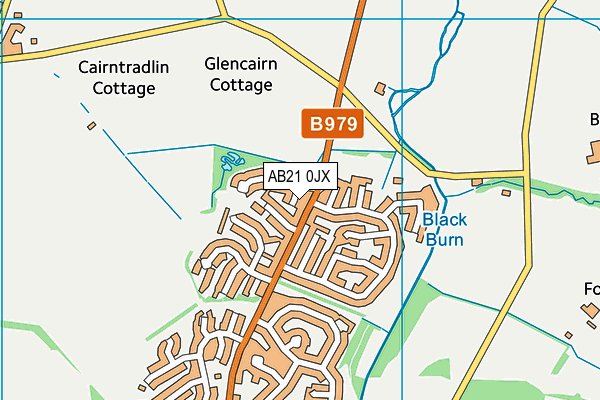 AB21 0JX map - OS VectorMap District (Ordnance Survey) AB21 0JX map - OS VectorMap District (Ordnance Survey)