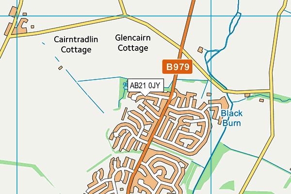 AB21 0JY map - OS VectorMap District (Ordnance Survey) AB21 0JY map - OS VectorMap District (Ordnance Survey)