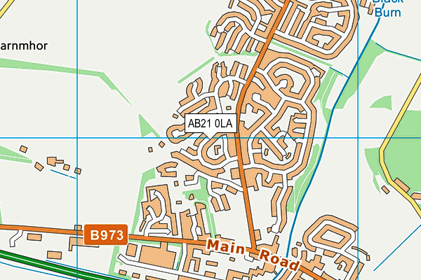 AB21 0LA map - OS VectorMap District (Ordnance Survey) AB21 0LA map - OS VectorMap District (Ordnance Survey)