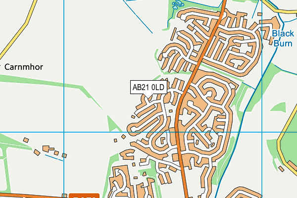 AB21 0LD map - OS VectorMap District (Ordnance Survey) AB21 0LD map - OS VectorMap District (Ordnance Survey)