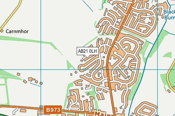 AB21 0LH map - OS VectorMap District (Ordnance Survey) AB21 0LH map - OS VectorMap District (Ordnance Survey)