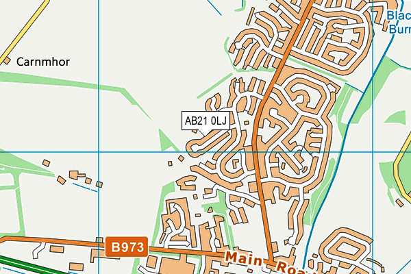 AB21 0LJ map - OS VectorMap District (Ordnance Survey) AB21 0LJ map - OS VectorMap District (Ordnance Survey)