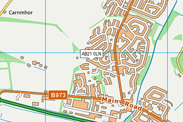 AB21 0LN map - OS VectorMap District (Ordnance Survey) AB21 0LN map - OS VectorMap District (Ordnance Survey)