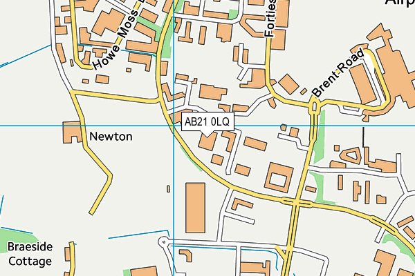 AB21 0LQ map - OS VectorMap District (Ordnance Survey) AB21 0LQ map - OS VectorMap District (Ordnance Survey)