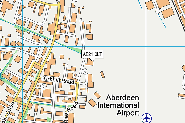 AB21 0LT map - OS VectorMap District (Ordnance Survey) AB21 0LT map - OS VectorMap District (Ordnance Survey)