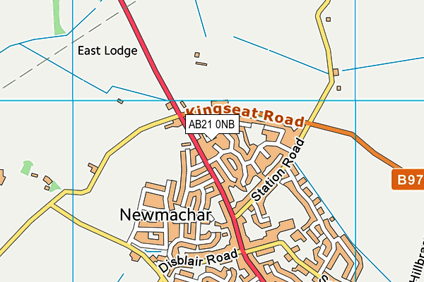 AB21 0NB map - OS VectorMap District (Ordnance Survey) AB21 0NB map - OS VectorMap District (Ordnance Survey)