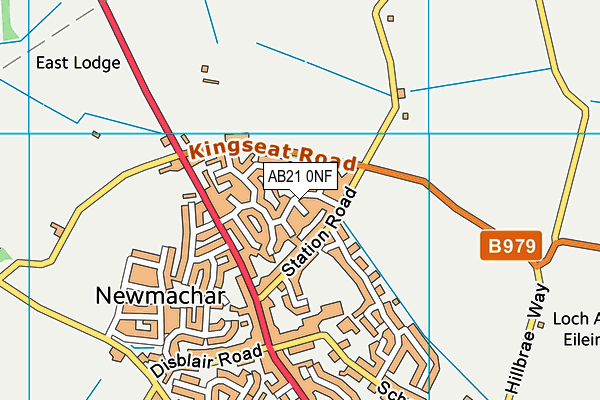 AB21 0NF map - OS VectorMap District (Ordnance Survey) AB21 0NF map - OS VectorMap District (Ordnance Survey)